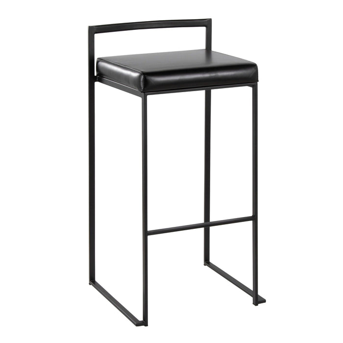 Fuji - Stackable Barstool - Black Metal