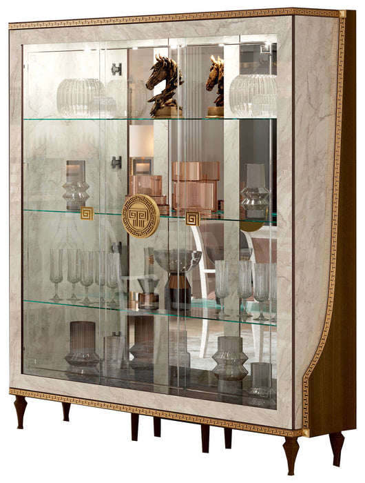 Romantica - 3 Door China - Light Beige / Brown Walnut
