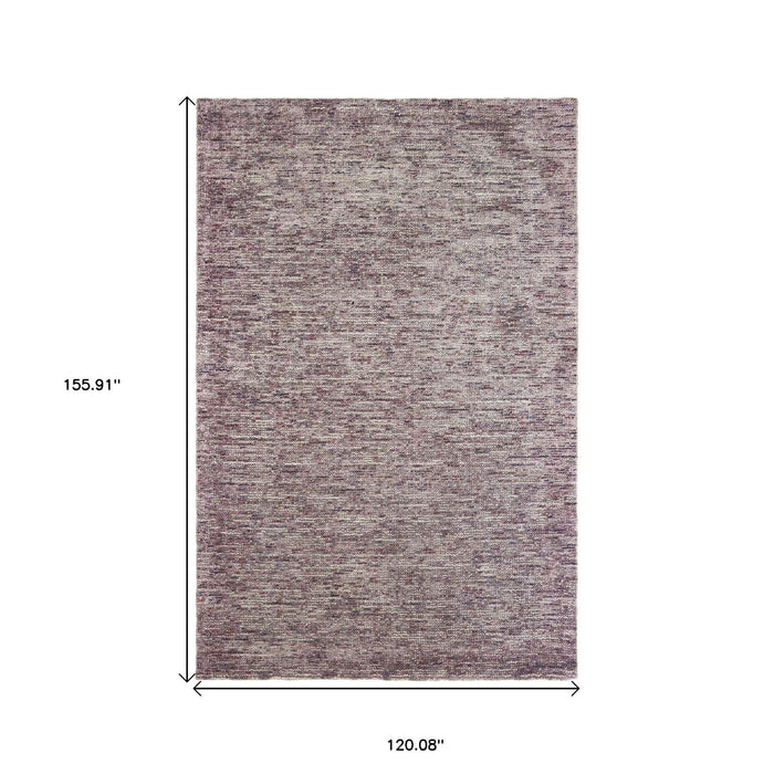 10' X 13' Hand Tufted Area Rug - Purple And Pink
