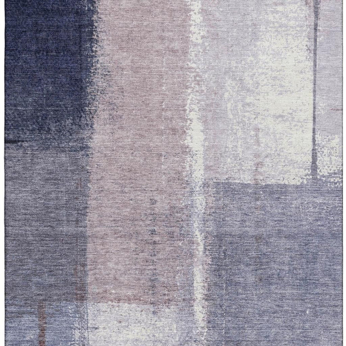 10' X 14' Abstract Washable Area Rug With UV Protection (710634) - Lavender / Gray / Ivory