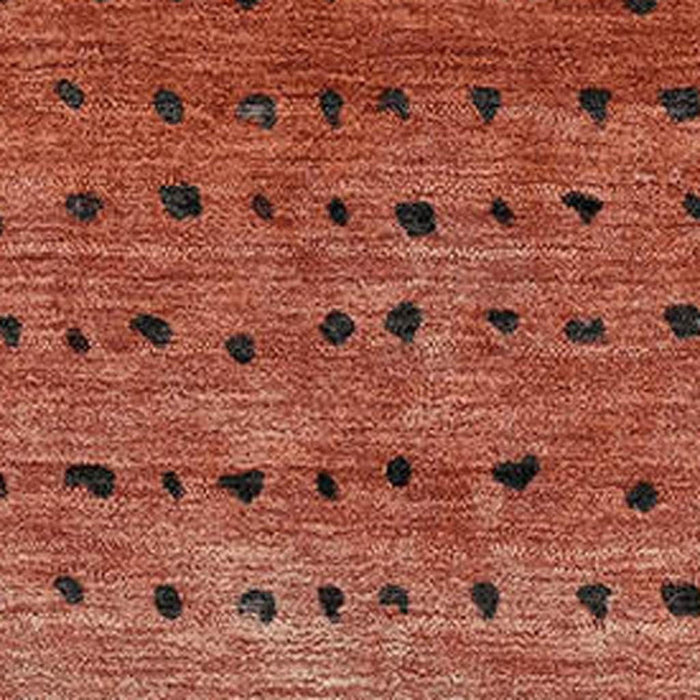 10' X 14' Abstract Washable Area Rug With UV Protection (710819) - Rust / Charcoal / Gray