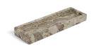 Marble tray by Meridian Furniture featuring a sleek, genuine marble surface with raised edges, ideal for serving or decoration.