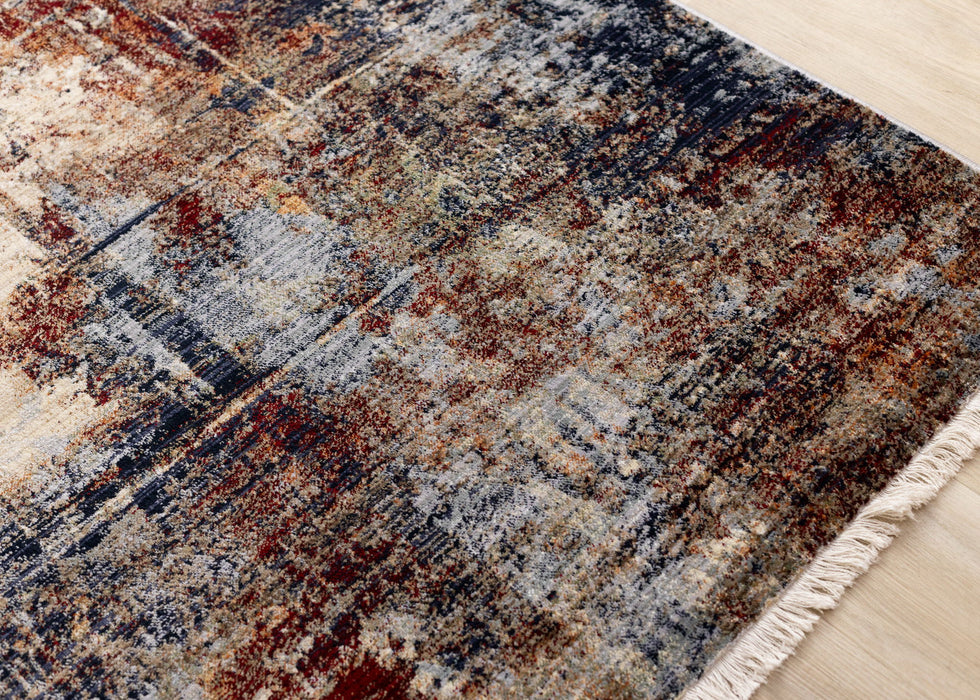 8' X 10' Abstract Area Rug (660161) - Cream / Black / Tan