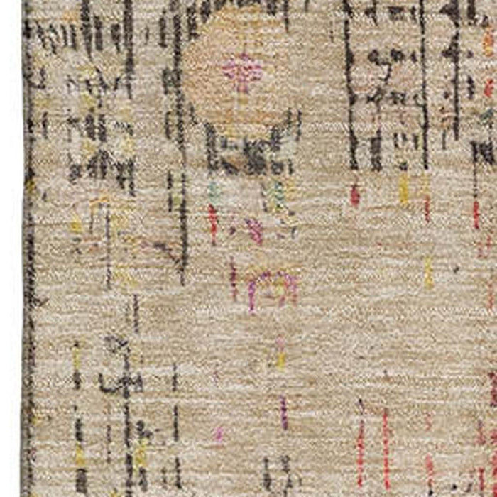 10' X 14' Oriental Washable Area Rug With UV Protection (699580) - Beige / Red / Pink