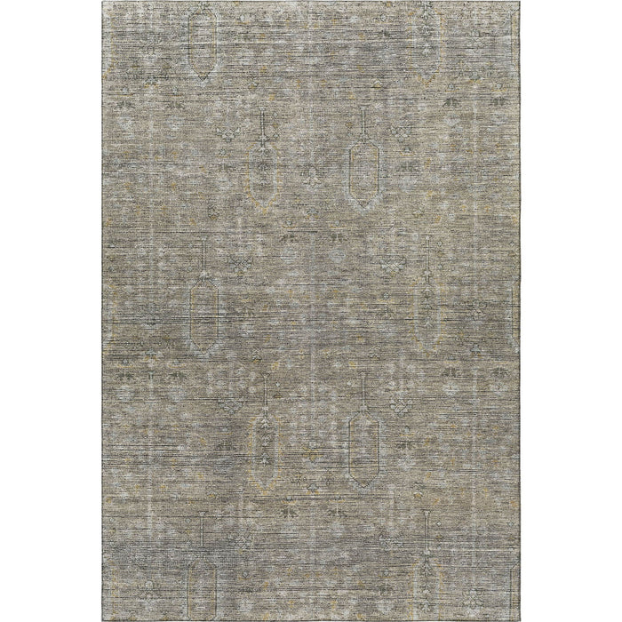 10' X 14' Southwestern Washable Area Rug With UV Protection - Taupe