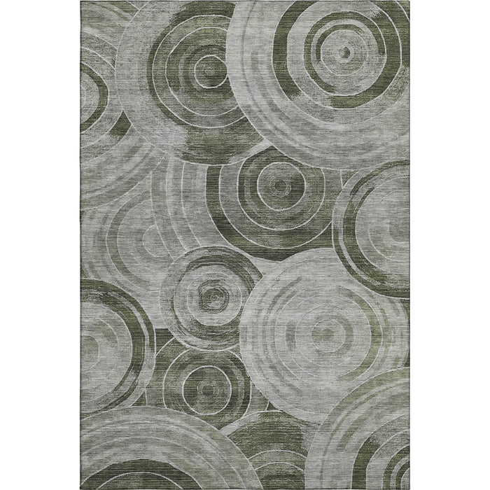 10' X 14' Geometric Washable Area Rug With UV Protection (700101) - Taupe / Beige