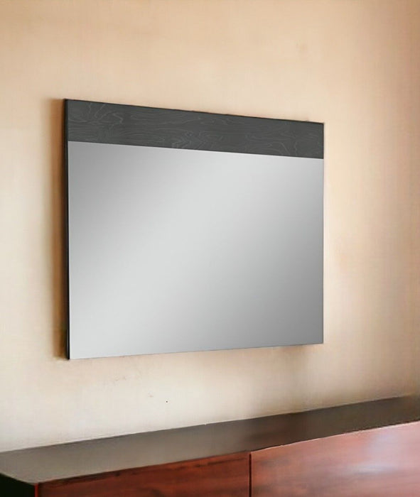 48" Framed Accent Mirror - Gray
