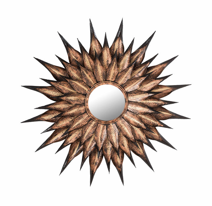 Sunflower - Antique Wall Mirror - Gold