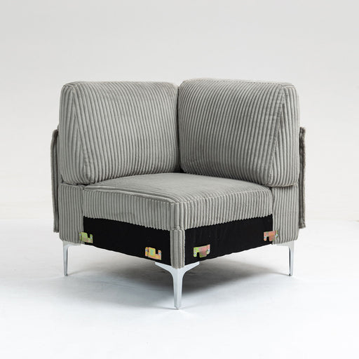 Giga modular sectional sofa corner seat with plush upholstery and modern design, perfect for customizable living room setups.