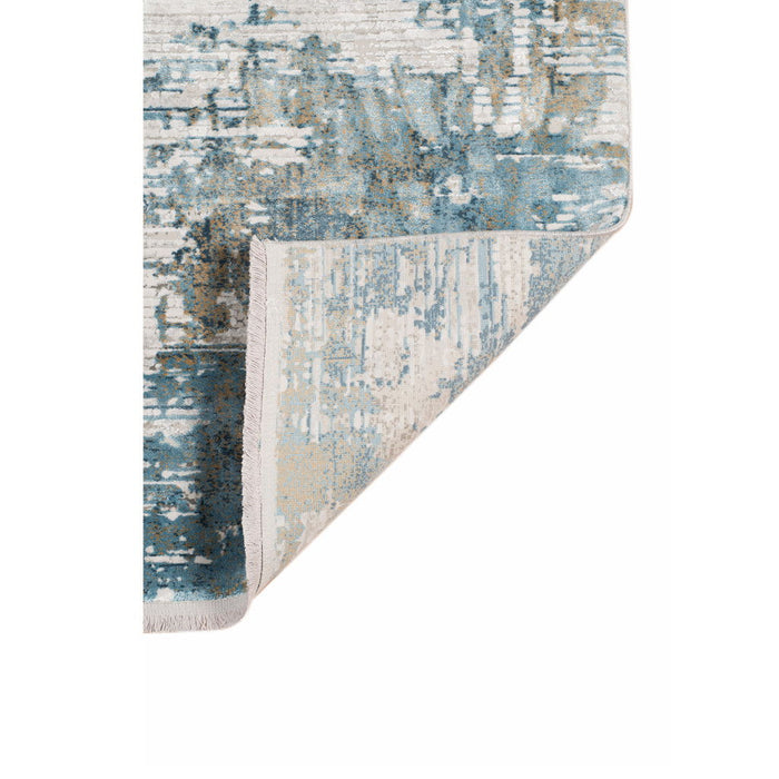 10' X 14' Abstract Area Rug With Fringe - Ivory
