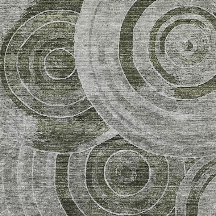 10' X 14' Geometric Washable Area Rug With UV Protection (700101) - Taupe / Beige