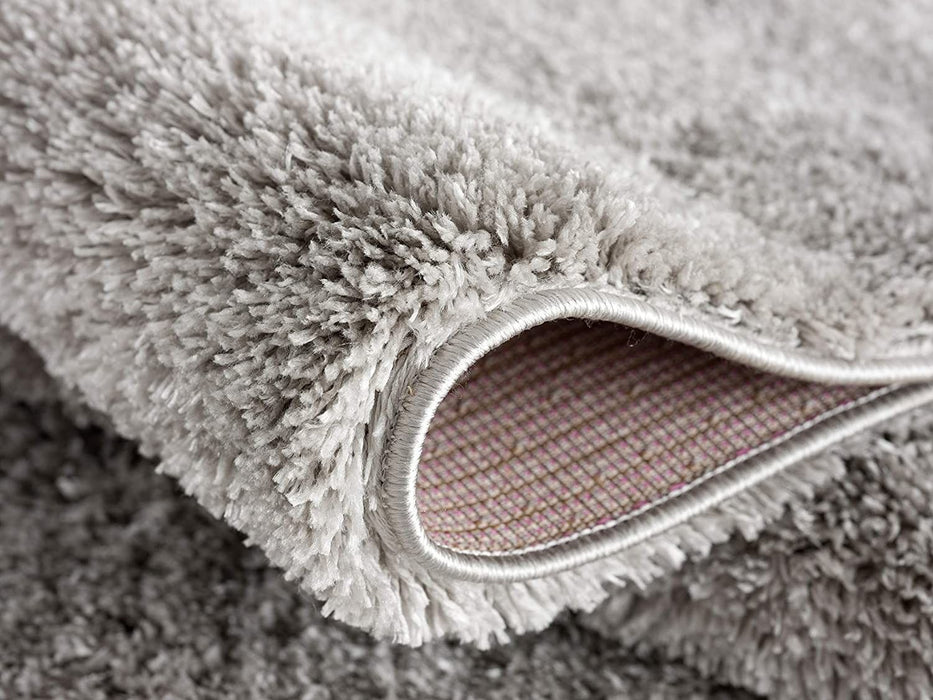8' x 11' Modern Solid Shag Area Rug - Ivory