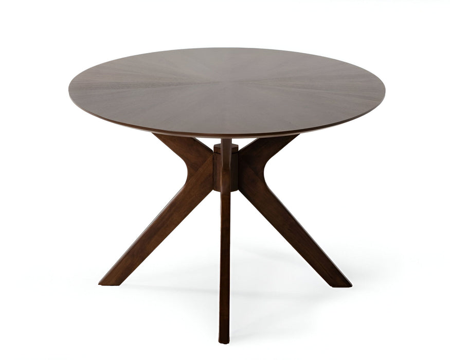 75" Oval Solid Manufactured Wood Pedestal Base Dining Table - Brown