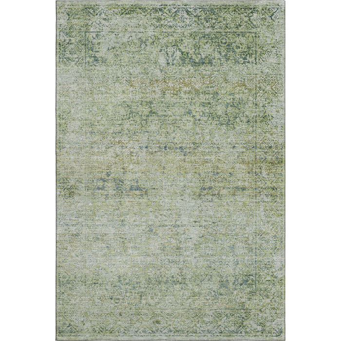 10' X 14' Abstract Washable Area Rug With UV Protection (717923) - Sage / Olive Green