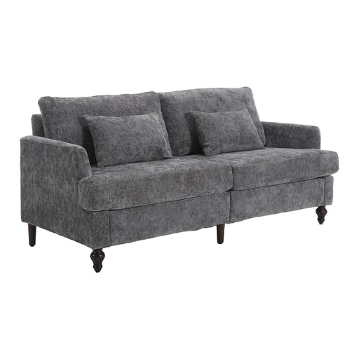 Giga mid-century modern fabric loveseat sofa with plush upholstery and two comfortable seats, perfect for stylish living rooms.