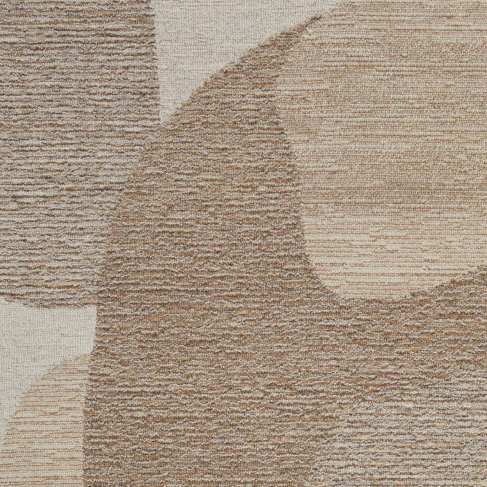 12' X 15' Wool Abstract Hand Tufted Area Rug (567610) - Brown / Tan / Ivory