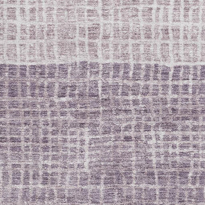 10' X 14' Geometric Washable Area Rug With UV Protection (705047) - Purple / Ivory