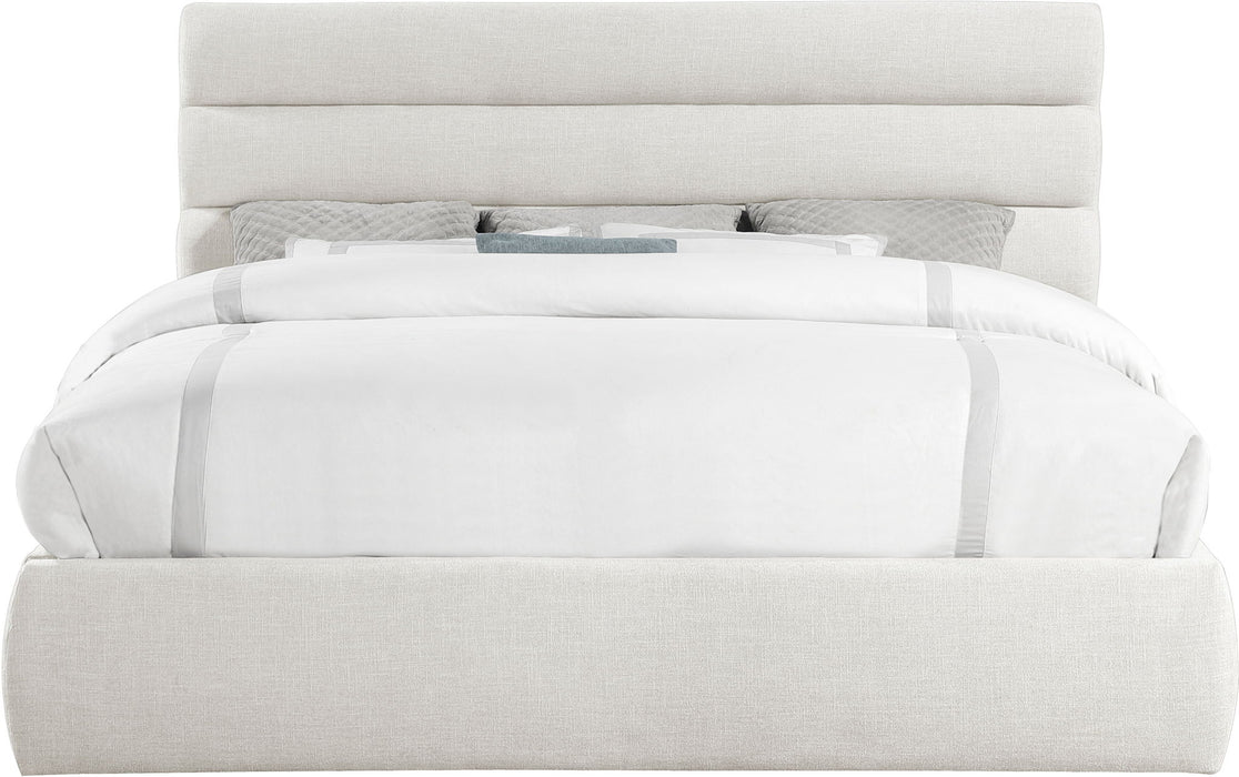 Adam - Linen Fabric Bed With 52" Headboard