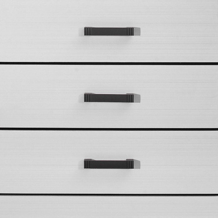Wood Five Drawer Standard Chest - White