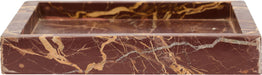 Michael genuine marble tray by Meridian Furniture, showcasing a sleek, rectangular marble tray with polished edges.