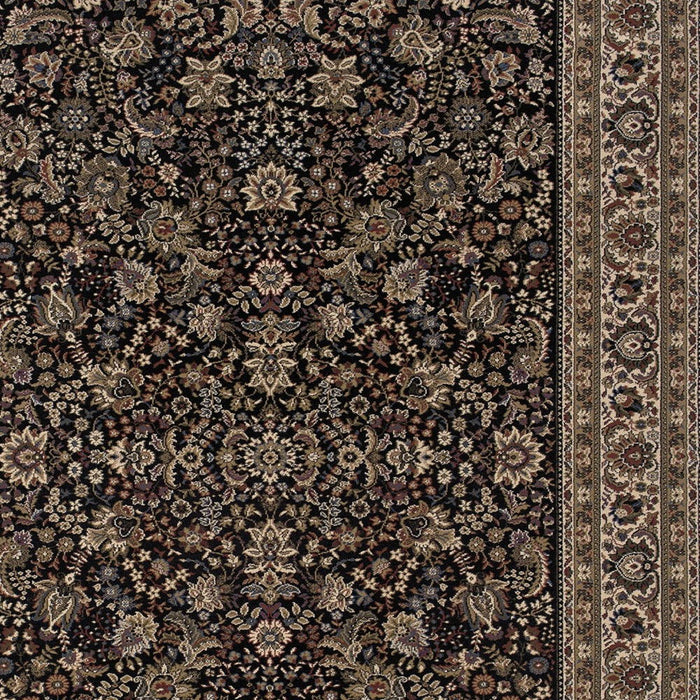 8' X 11' Oriental Area Rug (574344) - Black / Ivory