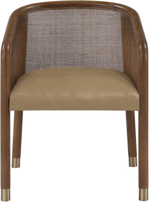 Sylvan - Vegan Leather Dining Chair (Set of 2) - Brown Frame