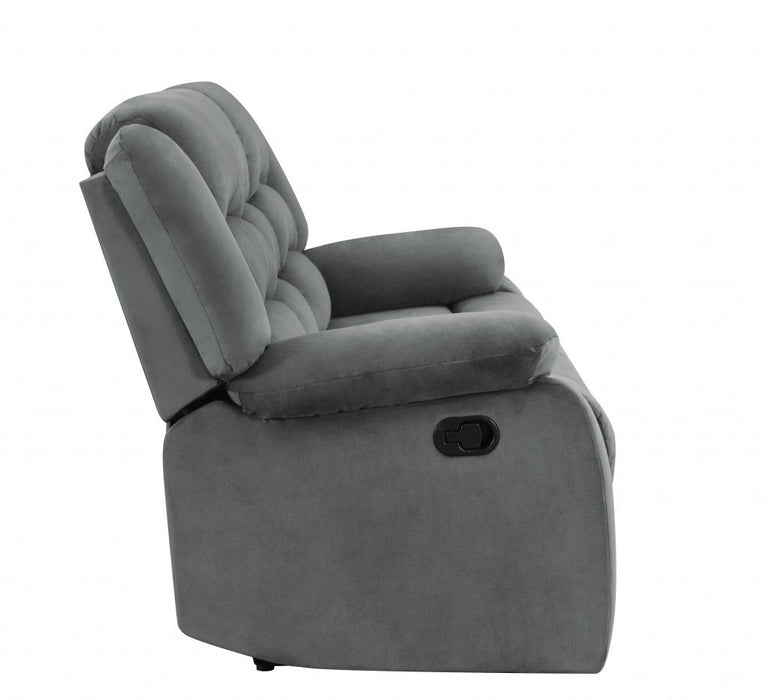 Contemporary Gray Fabric Chair - Gray