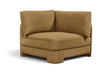 Meridian Furniture Hammond velvet performance fabric corner chair, stationary with plush upholstery and modern design.