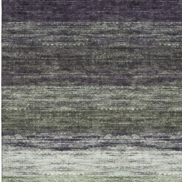 8' X 10' Ombre Washable Area Rug With UV Protection - Green