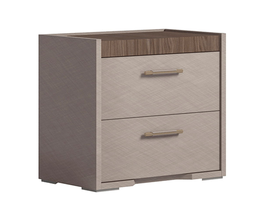 Nora - Nightstand - Beige / Light Brown