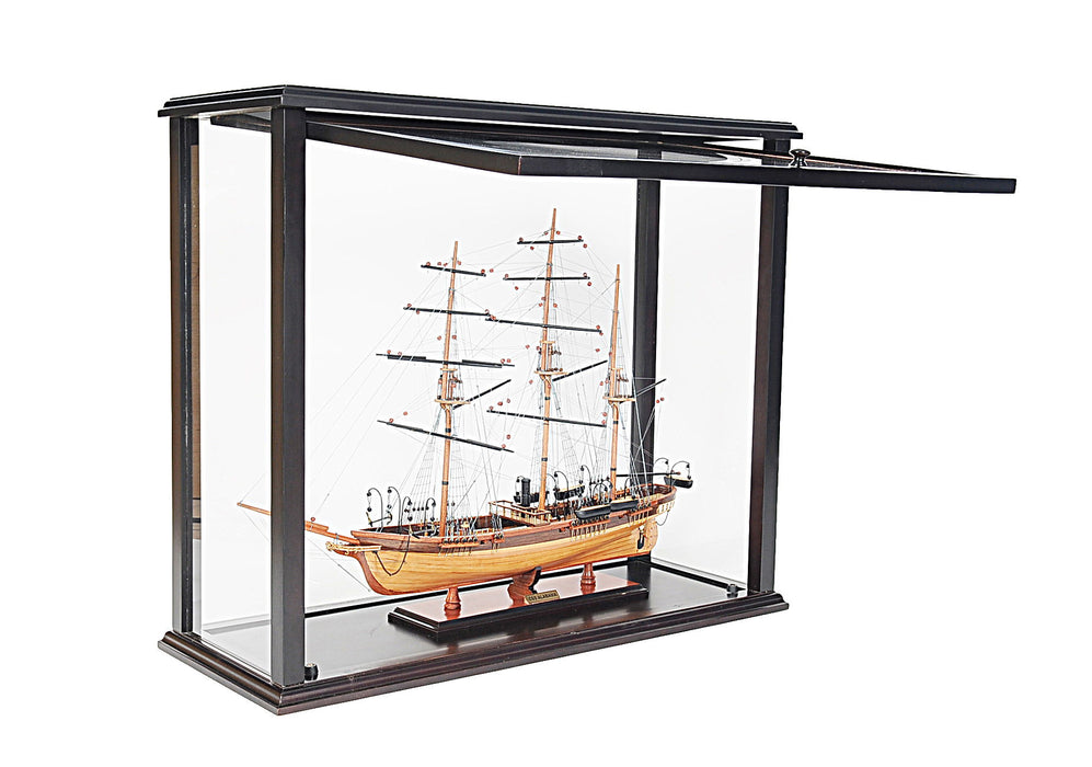 14" Glass Standard Display Stand - Black