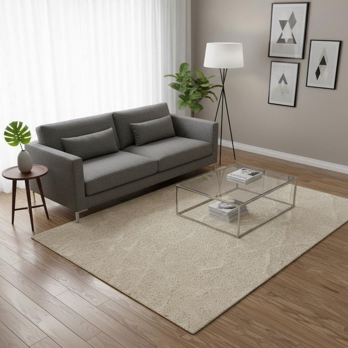5' X 8' Geometric Area Rug (661287) - Cream / Beige