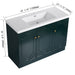 Contemporary Giga freestanding bathroom vanity with resin sink and soft-close cabinet doors, modern bathroom furniture.