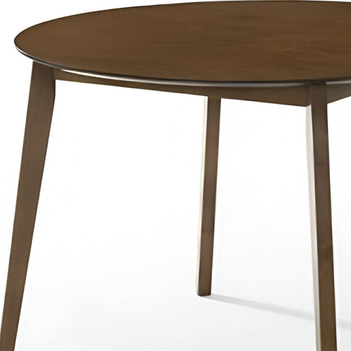 42" Wood Round Top Dining Table - Brown