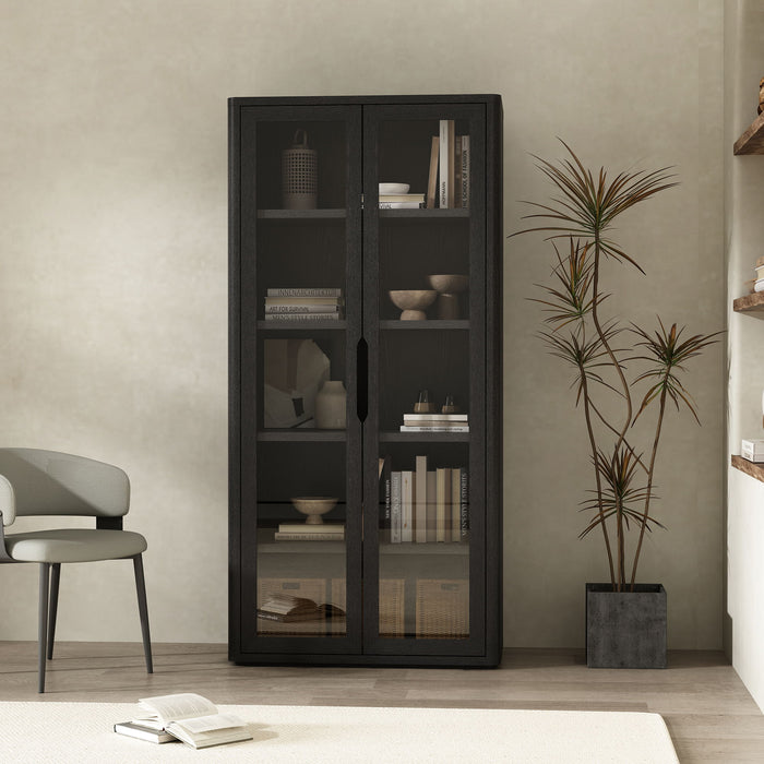 Manhattan Rivington - Bookcase Cabinet With Glass Doors
