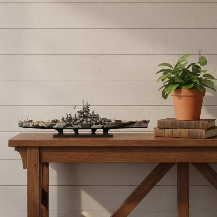 Hand Painted Model Boat (624299) - Gray / Dark Gray
