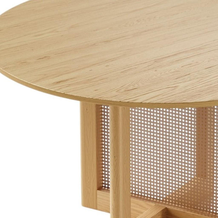 52" Solid Wood Rounded Bar Table - Yellow