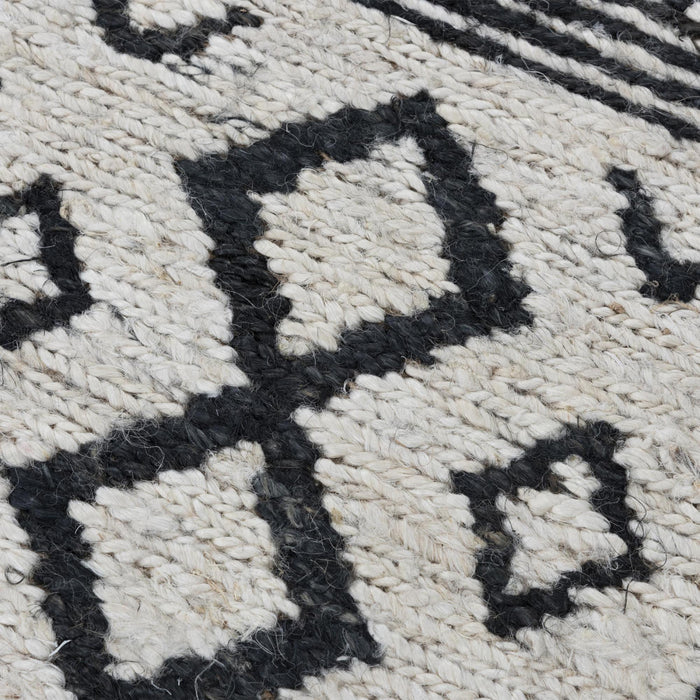 10' X 14' Jute Geometric Hand Woven Area Rug (747096) - Beige / Black
