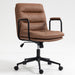 Giga mid-back ergonomic office chair with padded armrests, wheels, and swivel base for comfortable home office desk use.