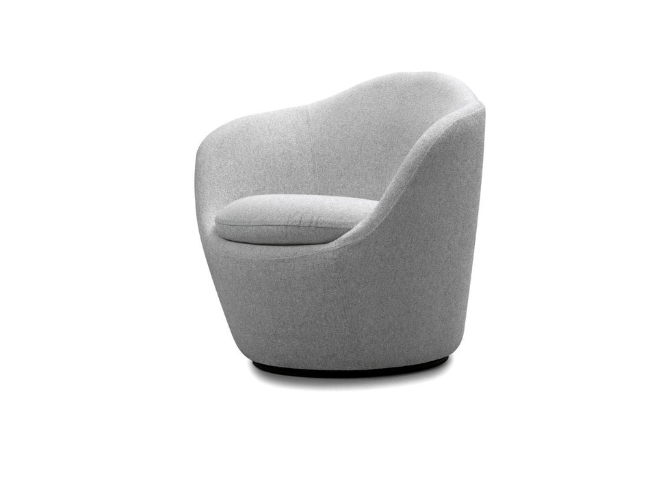 Cotton Blend Metal Lounge Chair (716380) - Gray