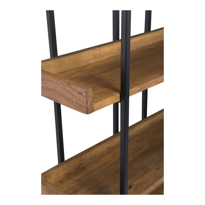 Five Tier Bookcase (517716) - Black / Brown
