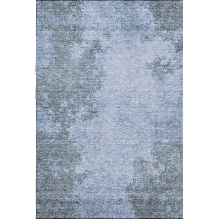 10' X 14' Abstract Washable Area Rug With UV Protection (707569) - Blue / Gray