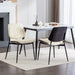 Set of 2 Giga mid-century modern retro dining chairs with walnut bentwood backs, upholstered seats, and metal legs.