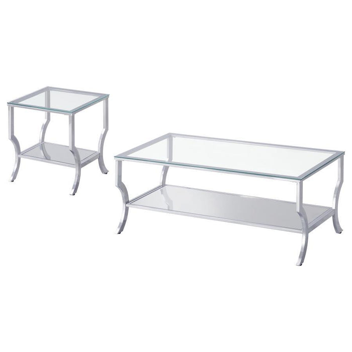 Saide - Glass Top Coffee And End Table Set