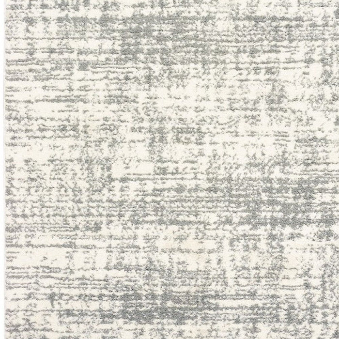 10' x 13' Abstract Strokes Area Rug - Ivory And Gray