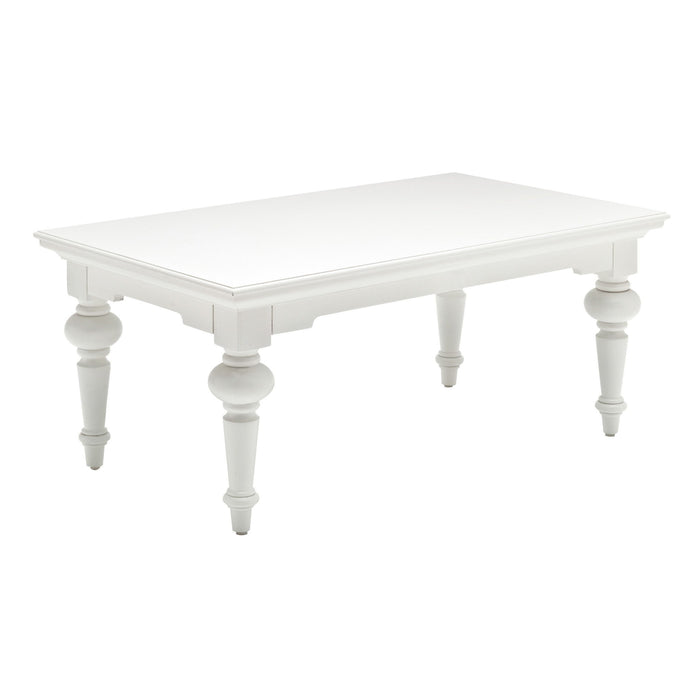 Solid Wood Coffee Table - White