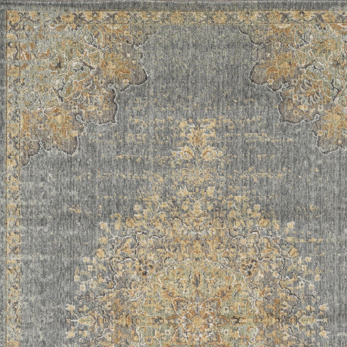 91" x 130" Wool Rug - Slate Gray