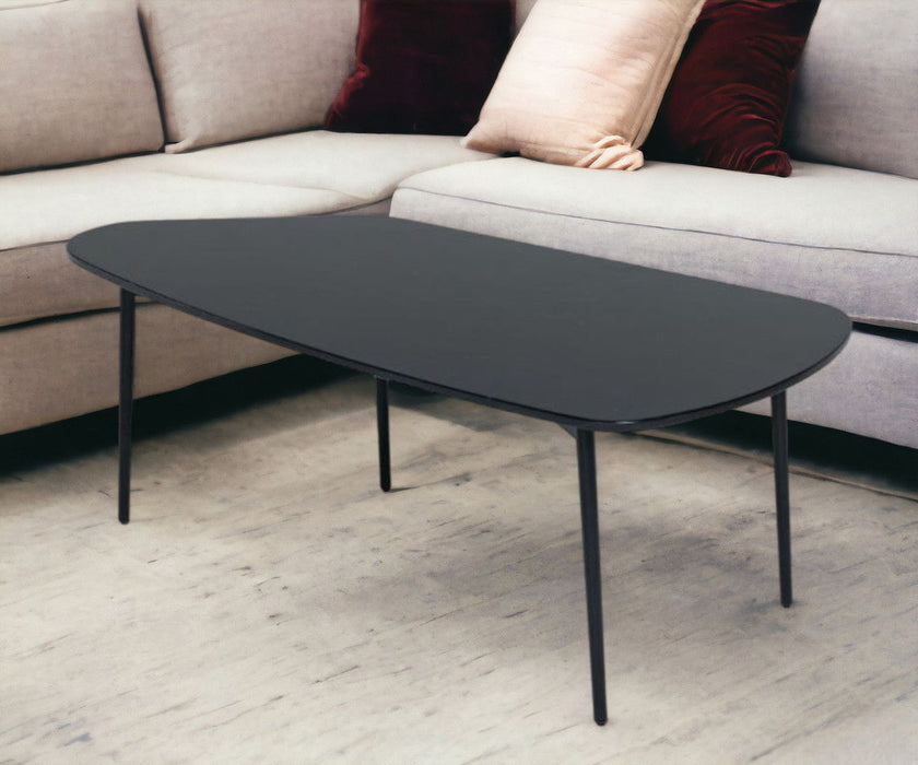 Marble Stone Free Form Coffee Table - Black And Black