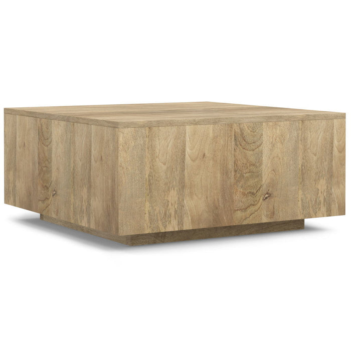 Solid Wood Square Solid Wood Coffee Table - Natural