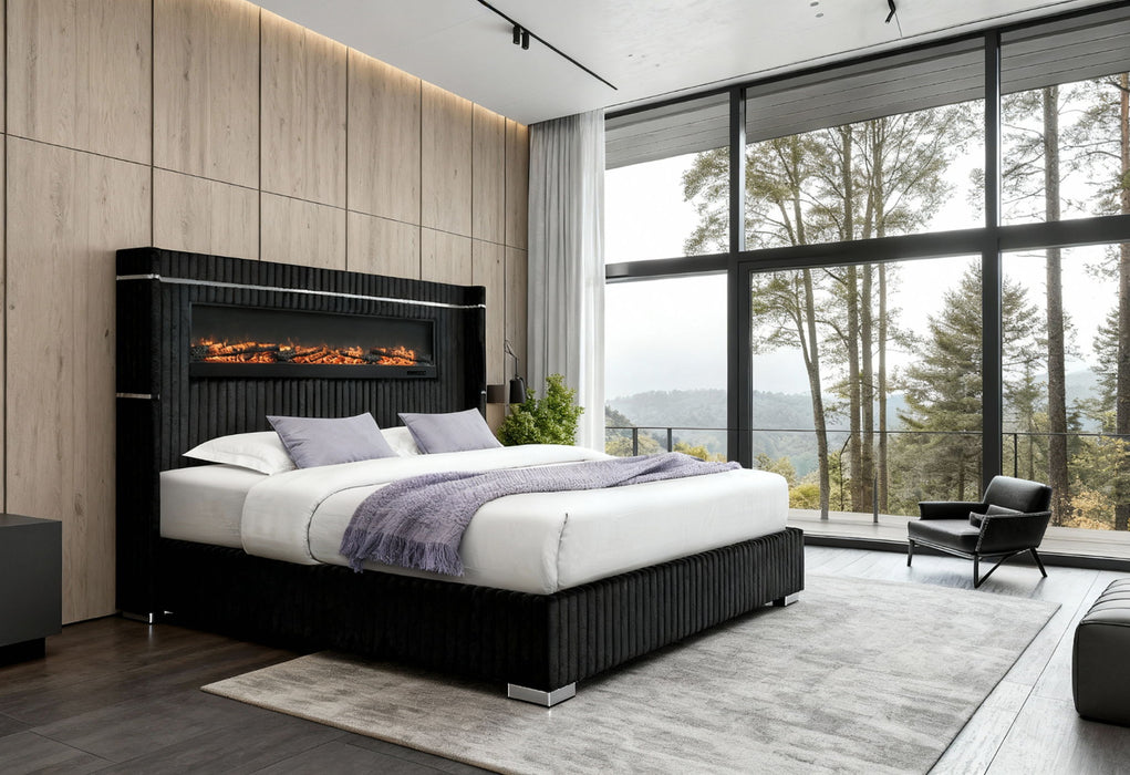 2215 - Queen Bed - Black